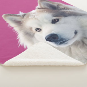 Personalisierte Hund-Foto-Decke Sherpadecke