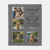 Personalisierte Hund-Foto-Fleece-Decke Fleecedecke (Vorderseite)