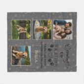 Personalisierte Hund-Foto-Fleece-Decke Fleecedecke (Vorderseite (Horizontal))