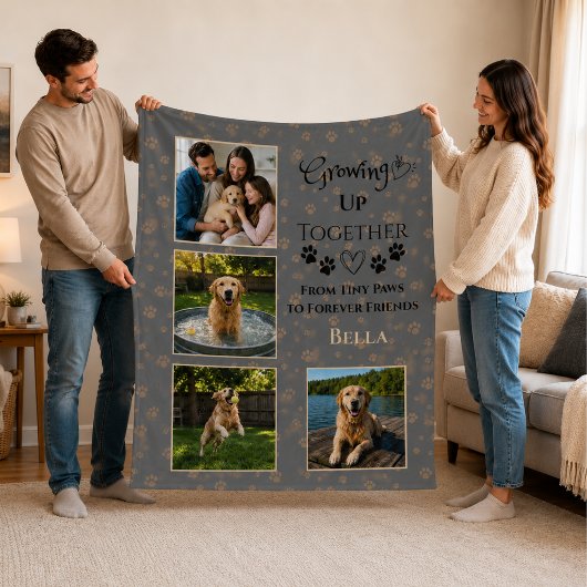 Personalisierte Hund-Foto-Fleece-Decke Fleecedecke