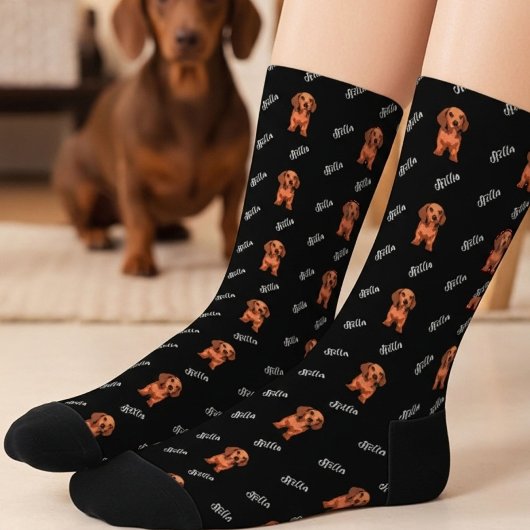 Personalisierte Hund-Foto-Socken Socken