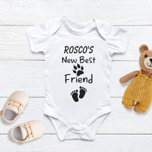 Personalisierte Hunde beste Freund Baby, Haustier Baby Strampler