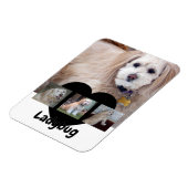 Personalisierte Hunde-Foto-Collage mit individuell Magnet (Linke Seite)