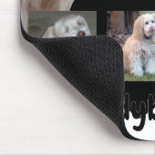 Personalisierte Hunde-Foto-Collage mit individuell Mousepad (Ecke)