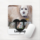 Personalisierte Hunde-Foto-Collage mit individuell Mousepad (Mit Mouse)