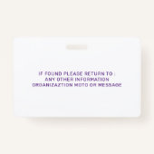 Personalisierte Hunde-Foto-ID für Haustiere Ausweis (Rückseite)