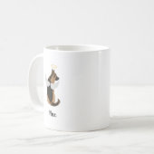 Personalisierte Hunde-Gedenkkaffee-Tasse Kaffeetasse (Vorderseite Links)