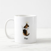 Personalisierte Hunde-Gedenkkaffee-Tasse Kaffeetasse (Links)
