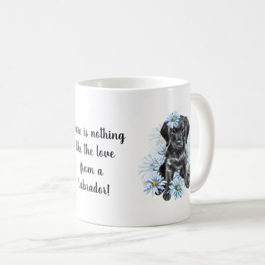 Personalisierte Hunde Haustiere Fotos Kaffeetasse (VorderseiteRechts)