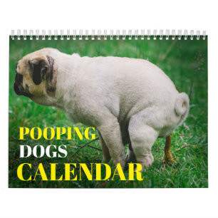Personalisierte Hunde Kackend Kalender 2024