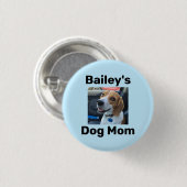 Personalisierte Hunde-Mama Button (Vorne & Hinten)