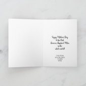 Personalisierte Hunde Mama Deutsche Schäfermutter Feiertagskarte (Innenseite)