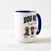 Personalisierte Hunde-Mama – Frohen Muttertag Tasse (VorderseiteRechts)