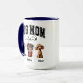 Personalisierte Hunde-Mama – Frohen Muttertag Tasse (Vorderseite Links)