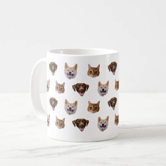 Personalisierte Hunde Tasse, Hunde Katze Mama Gesc Kaffeetasse (Vorderseite Links)