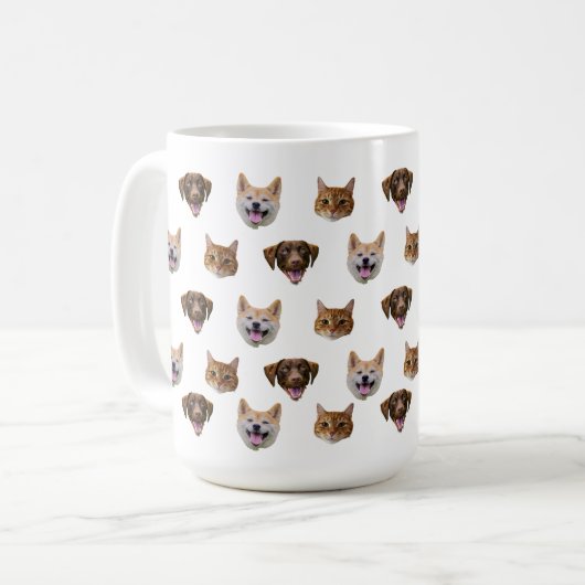Personalisierte Hunde Tasse, Hunde Katze Mama Gesc Kaffeetasse (Vorderseite Links)