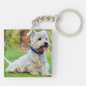 Personalisierte Hunde verlassen Schlüsselanhänger (Rückseite)