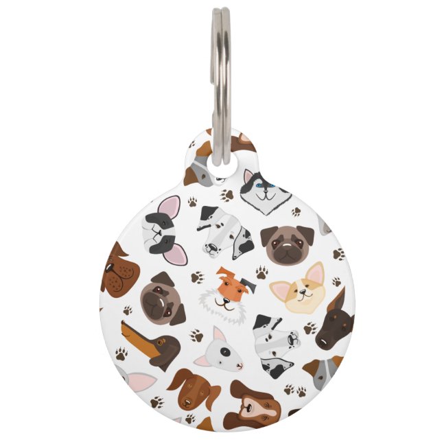 Personalisierte Hundebüt Haustiermarke (Vorderseite)