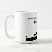 Personalisierte Hundedenkmal-Tasse Kaffeetasse (Links)
