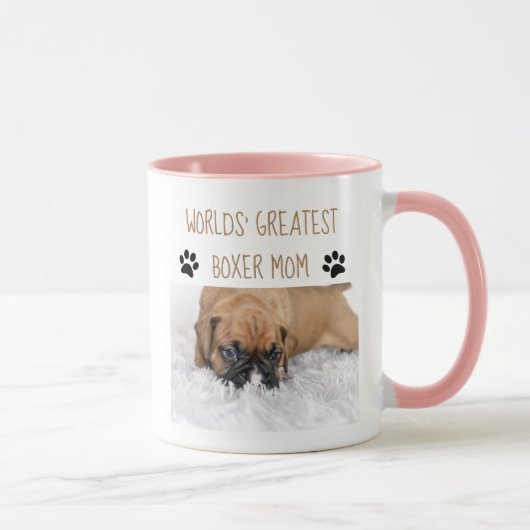 Personalisierte Hundegeschenke - Boxer-Mama Tasse (Rechts)