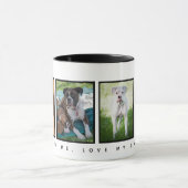 Personalisierte Hundegeschenke - Liebe meine Hunde Tasse (Zentrum)