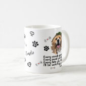 Personalisierte Hundegesicht Foto Tasse - Funny Mu (VorderseiteRechts)