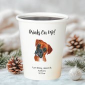 Personalisierte Hundehochzeit Pappbecher