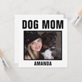 Personalisierte Hundekarte Mama für benutzerdefini Karte (Vorderseite/Rückseite Beispiel)