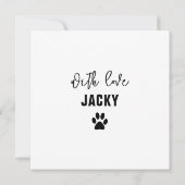 Personalisierte Hundekarte Mama für benutzerdefini Karte (Rückseite)