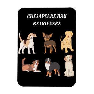 Personalisierte Hundeliebhaber von Chesapeake Bay Magnet