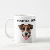 Personalisierte Hundemarke Name Haustier Besitzer Kaffeetasse (Links)