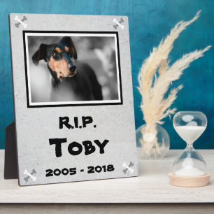 Personalisierte Hundememorial Fotoplatte