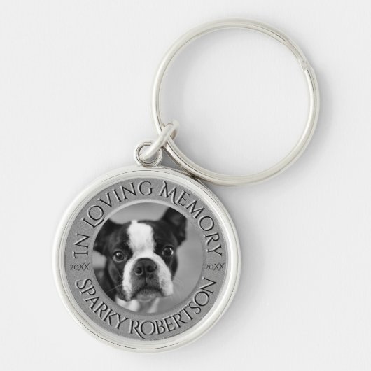 Personalisierte Hundememorial Schlüsselanhänger (Vorne)