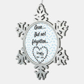 Personalisierte Hundememorial Schneeflocken Zinn-Ornament (Rechts)