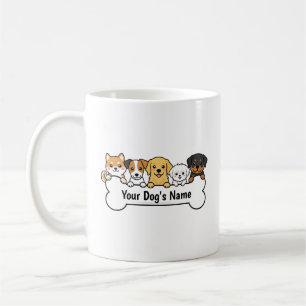 Personalisierte Hundemischung aus verschiedenen Ra Kaffeetasse