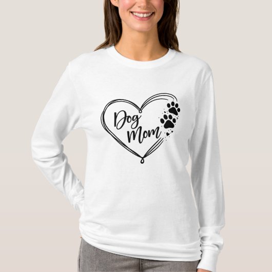 Personalisierte Hundemutter – Benutzerdefinierter T-Shirt (Vorderseite)
