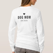 Personalisierte Hundemutter – Benutzerdefinierter  T-Shirt (Rückseite)