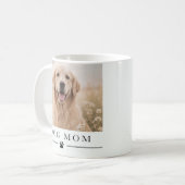 Personalisierte Hundemutter-Foto individuell gesta Kaffeetasse (Vorderseite Links)