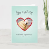 Personalisierte Hundemutter Foto Mütter Tag Karte (Vorderseite)