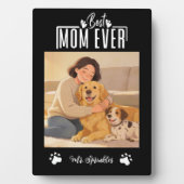 Personalisierte Hundemutter mit individuellem Name Fotoplatte (Vorderseite)