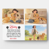 Personalisierte Hundemutter mit individuellem Name Fotoplatte (Vorderseite)