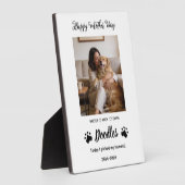Personalisierte Hundemutter mit individuellem Name Fotoplatte (Seite)