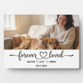 Personalisierte Hundemutter mit individuellem Name Fotoplatte (Vorderseite)