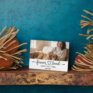 Personalisierte Hundemutter mit individuellem Name Fotoplatte
