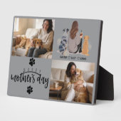 Personalisierte Hundemutter mit individuellem Name Fotoplatte (Seite)