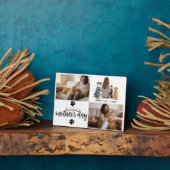 Personalisierte Hundemutter mit individuellem Name Fotoplatte (Seite)