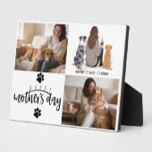 Personalisierte Hundemutter mit individuellem Name Fotoplatte (Seite)