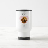 Personalisierte Hundemutter-Reise | Benutzerdefini Reisebecher (Mittel)