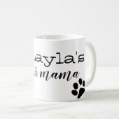 personalisierte Hundepelz-Mamma-Tasse Kaffeetasse (VorderseiteRechts)