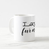personalisierte Hundepelz-Mamma-Tasse Kaffeetasse (Vorderseite Links)